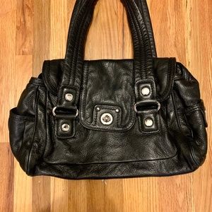 Marc by Marc Jacobs Black Leather Turnlock Bag
